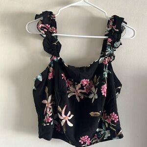 $10 Moving Sale!!! Torrid Challis Ruffle Trim Crop Top